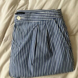 Banana republic striped blue and white skirt